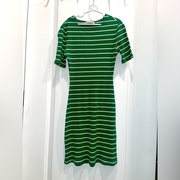 Reformation Dresses & Skirts - Reformation Kendy knit women’s green and white striped dress